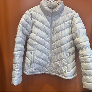 GAP Women's Cream Puffer Jacket